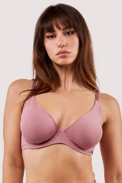 Deja Day Second Skin Rose Recycled Plunge Bra New In