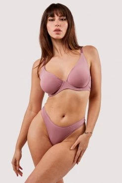 Deja Day Second Skin Rose Recycled Plunge Bra New In