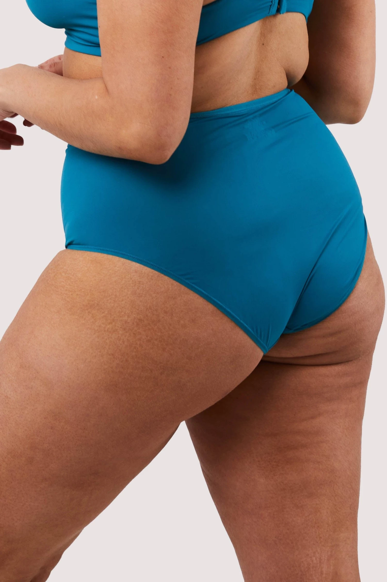 Deja Day Second Skin Teal Recycled Highwaist Brief 7 Deja Day Second Skin Teal Recycled Highwaist Brief