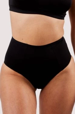 Deja Day New In Second Skin Black Recycled Highwaist Brief
