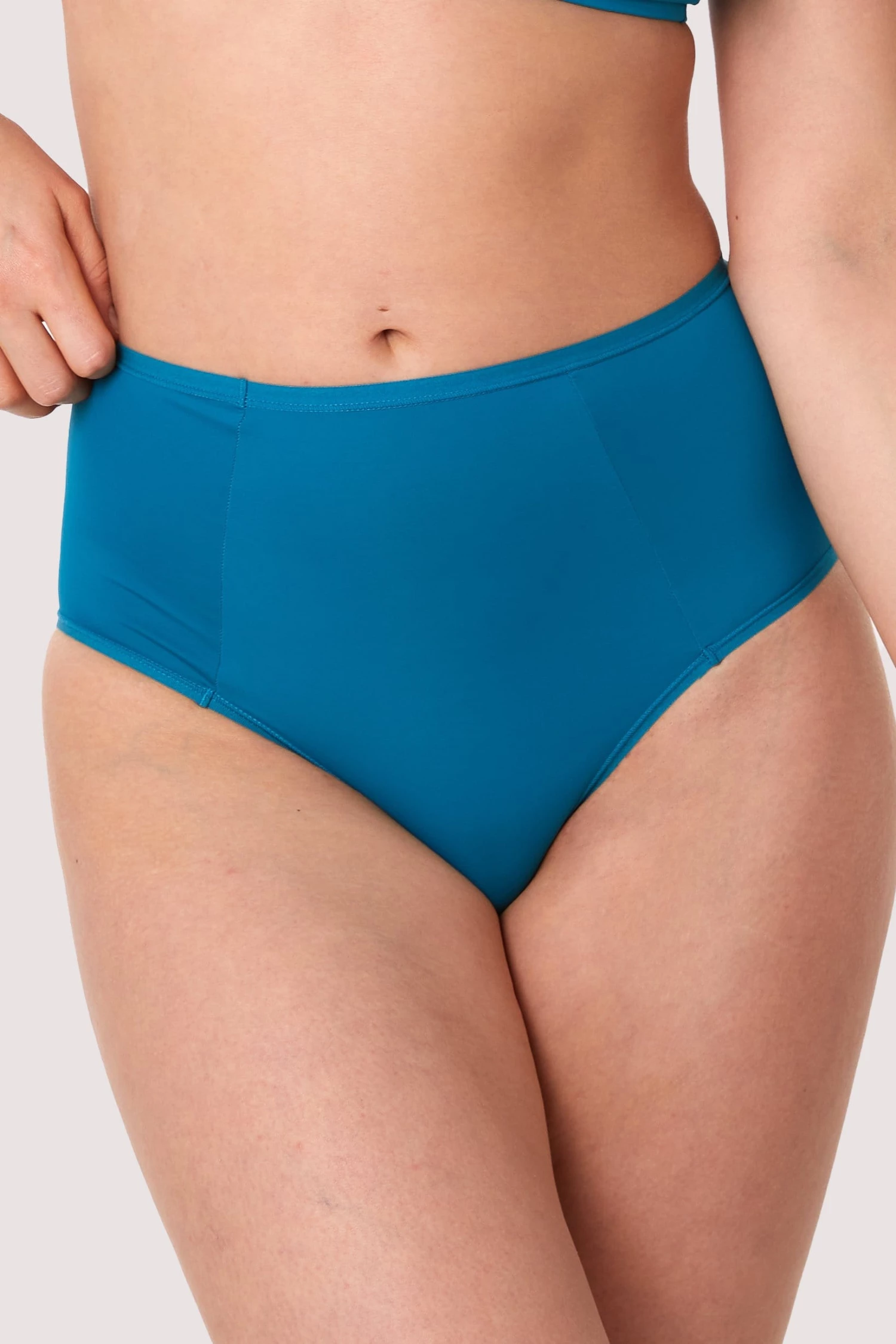 Deja Day Second Skin Teal Recycled Highwaist Brief 5 Deja Day Second Skin Teal Recycled Highwaist Brief