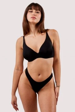 Deja Day New In Second Skin Black Recycled Thong