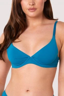 Deja Day Second Skin Teal Recycled Plunge Bra New In 10 Deja Day Second Skin Teal Recycled Plunge Bra New In
