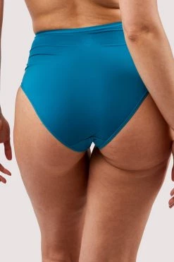 Deja Day Second Skin Teal Recycled Highwaist Brief 10 Deja Day Second Skin Teal Recycled Highwaist Brief