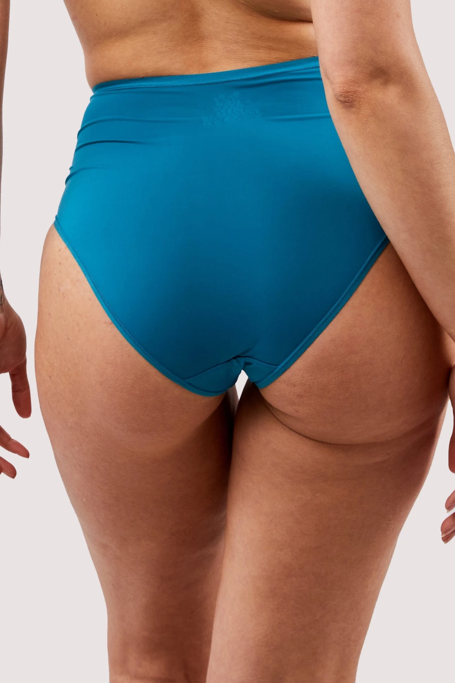 Deja Day Second Skin Teal Recycled Highwaist Brief 3 Deja Day Second Skin Teal Recycled Highwaist Brief