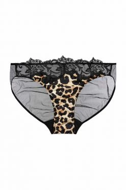 Dita Von Teese Lingerie Millicent Leopard High Waist Curve Brief Knickers