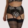 Dita Von Teese Lingerie Millicent Leopard Curve Suspender Belt