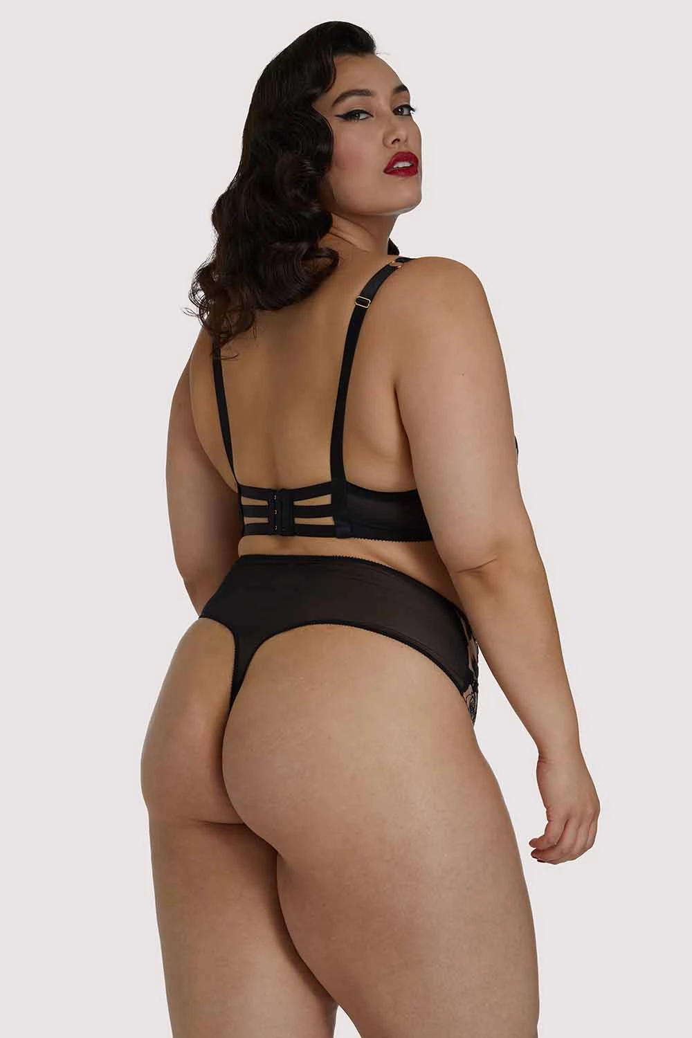 Dita Von Teese Lingerie Rosabelle High Waist Curve Thong 2 Dita Von Teese Lingerie Rosabelle High Waist Curve Thong