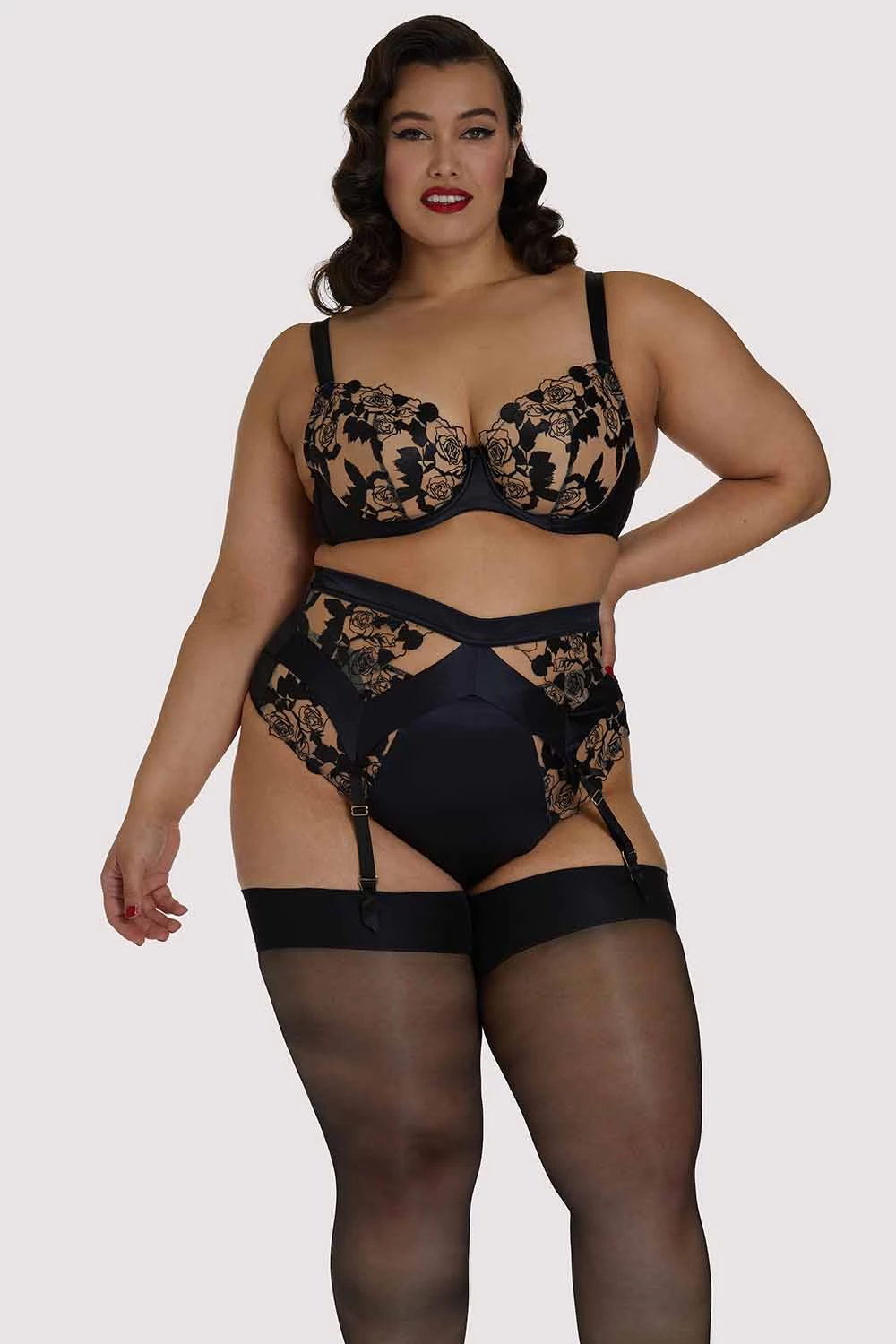 Dita Von Teese Lingerie Rosabelle High Waist Curve Thong 3 Dita Von Teese Lingerie Rosabelle High Waist Curve Thong