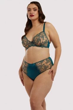 Dita Von Teese Lingerie Severine Shady Spruce Brief Curve