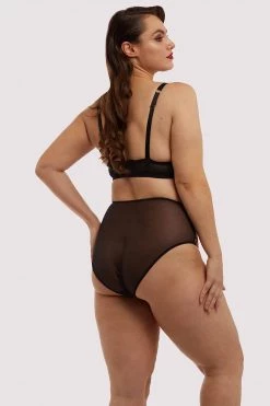 Dita Von Teese Lingerie Severine Black Brief Curve