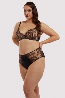 Dita Von Teese Lingerie Severine Black Brief Curve