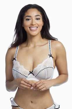 Playful Promises Monica Ribbon Slot Lace Bra Core Peach Bras 23 Playful Promises Monica Ribbon Slot Lace Bra Core Peach Bras