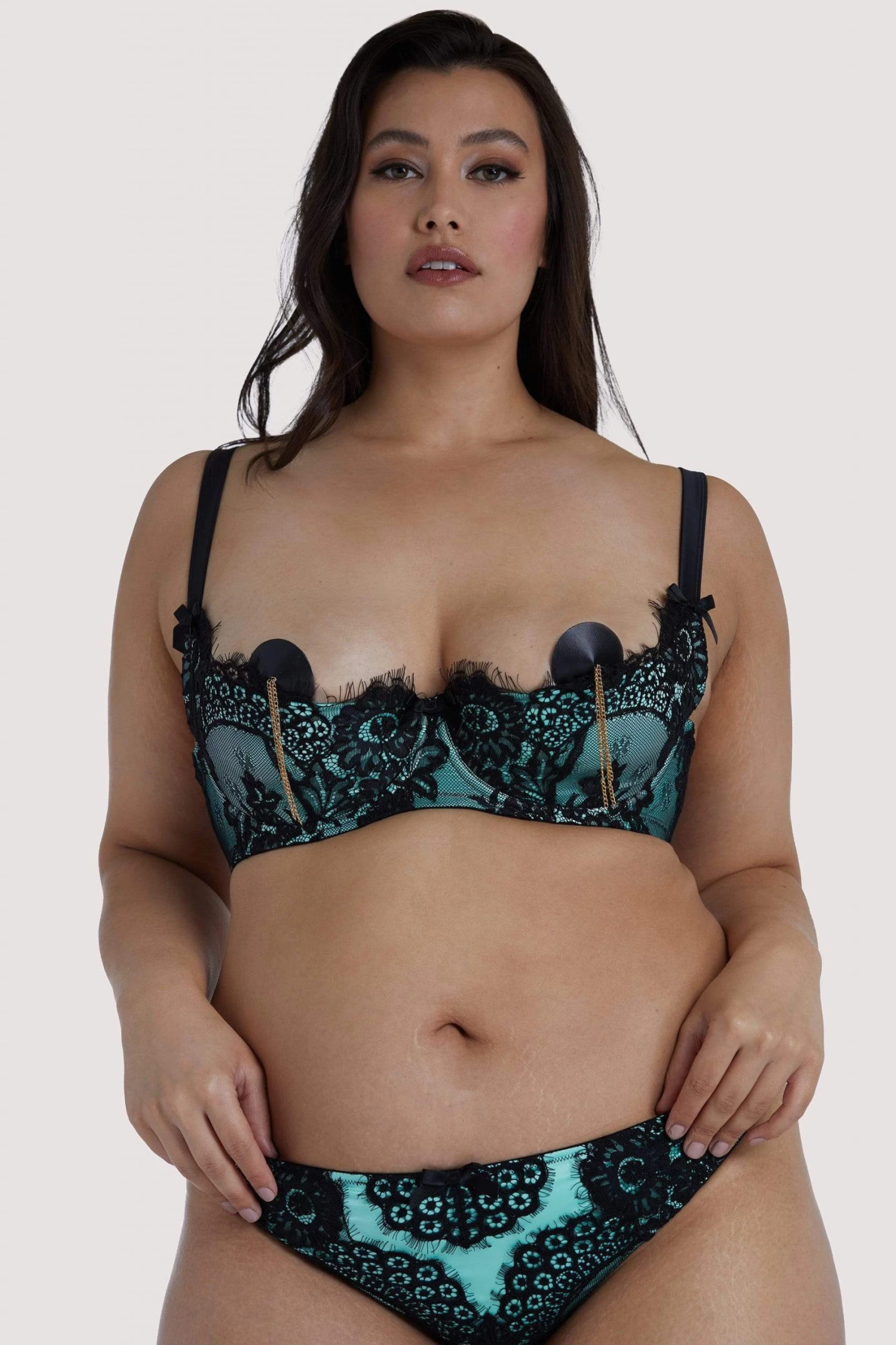 Playful Promises Jaquelina Mint Contrast Quarter Cup Bra Bras 10 Playful Promises Jaquelina Mint Contrast Quarter Cup Bra Bras