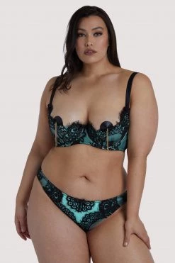 Playful Promises Jaquelina Mint Contrast Quarter Cup Bra Bras 25 Playful Promises Jaquelina Mint Contrast Quarter Cup Bra Bras