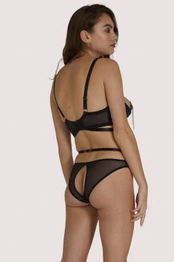 Playful Promises Sacha Black Quarter Cup Bra