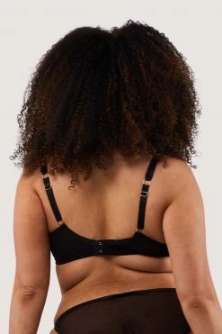 Playful Promises New In Wren Black Lace And Illusion Mesh Bra