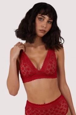 FFFB X PP Maia Red Lace Bralette