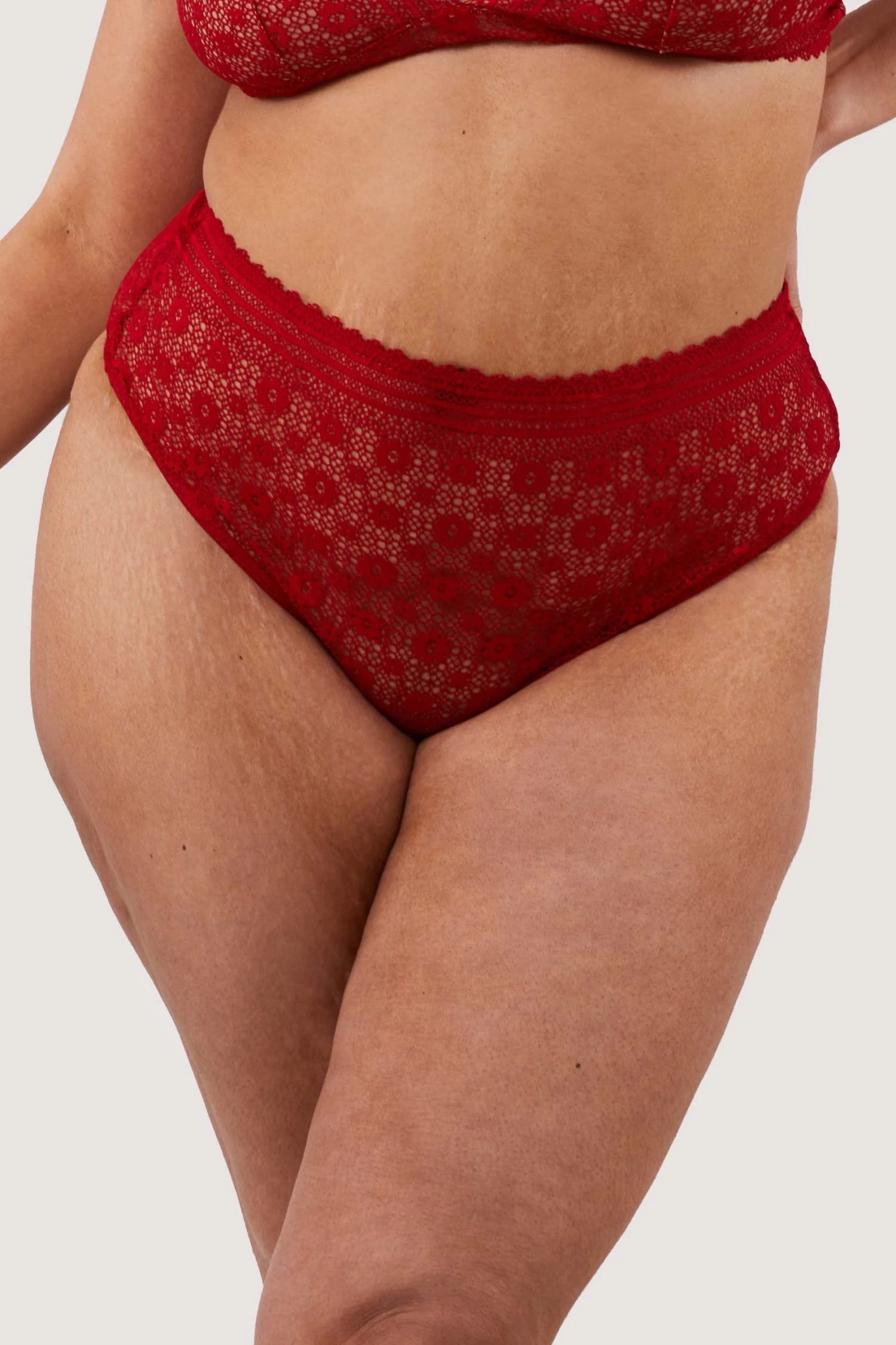 FFFB X PP New In Maia Red High Waisted Lace Thong 7 FFFB X PP New In Maia Red High Waisted Lace Thong