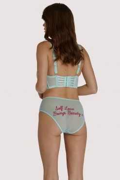 Felicity Hayward X PP Felicity Hayward Longline Self Love Mint Fuller Bust Bra Bras 10 Felicity Hayward X PP Felicity Hayward Longline Self Love Mint Fuller Bust Bra Bras