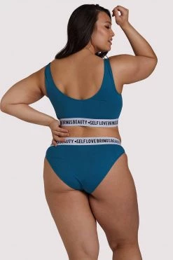 Felicity Hayward X PP X PP Self Love Teal Crop Top New In Bras