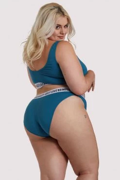 Felicity Hayward X PP X PP Self Love Teal Crop Top New In Bras