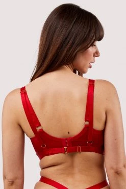 Felicity Hayward X PP New In Mercury Red Harness Mesh Balcony Bra 20 Felicity Hayward X PP New In Mercury Red Harness Mesh Balcony Bra