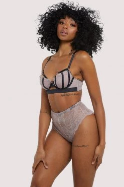 Felicity Hayward X PP Bras Celestina Satin Binding Lace Bra 6 Felicity Hayward X PP Bras Celestina Satin Binding Lace Bra