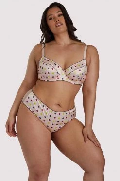 Felicity Hayward X PP X PP Rowswell Polka Dot Peach Bra New In Bras