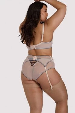 Felicity Hayward X PP X PP Rowswell Polka Dot Peach Suspender