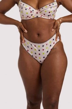 Felicity Hayward X PP X PP Rowswell Polka Dot Peach Highwaist 16 Felicity Hayward X PP X PP Rowswell Polka Dot Peach Highwaist