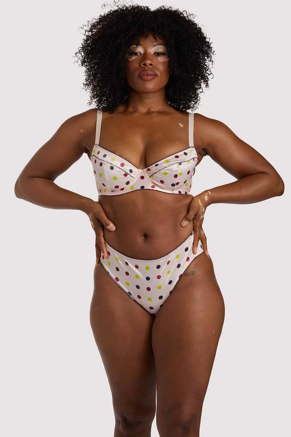 Felicity Hayward X PP X PP Rowswell Polka Dot Peach Highwaist 6 Felicity Hayward X PP X PP Rowswell Polka Dot Peach Highwaist