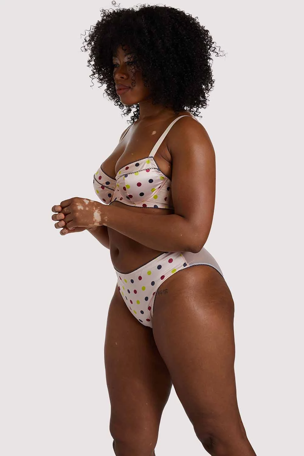 Felicity Hayward X PP X PP Rowswell Polka Dot Peach Highwaist 8 Felicity Hayward X PP X PP Rowswell Polka Dot Peach Highwaist