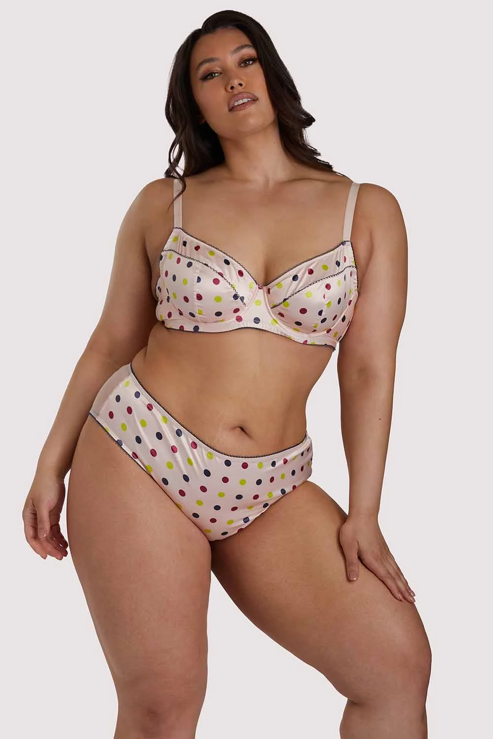 Felicity Hayward X PP X PP Rowswell Polka Dot Peach Highwaist 10 Felicity Hayward X PP X PP Rowswell Polka Dot Peach Highwaist