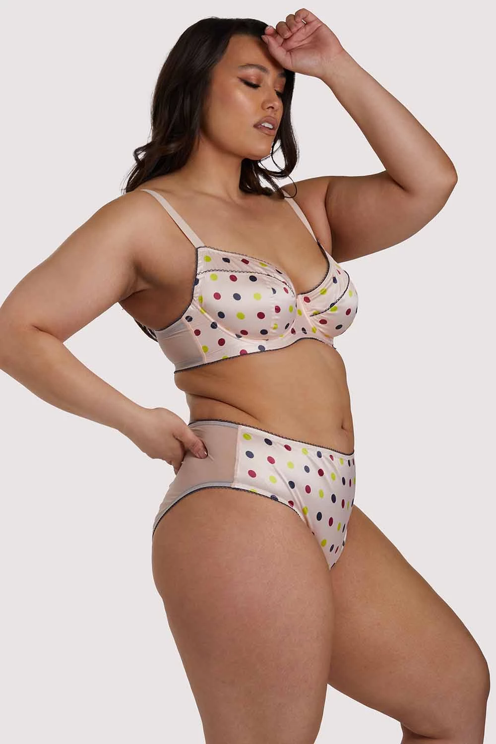 Felicity Hayward X PP X PP Rowswell Polka Dot Peach Highwaist 12 Felicity Hayward X PP X PP Rowswell Polka Dot Peach Highwaist