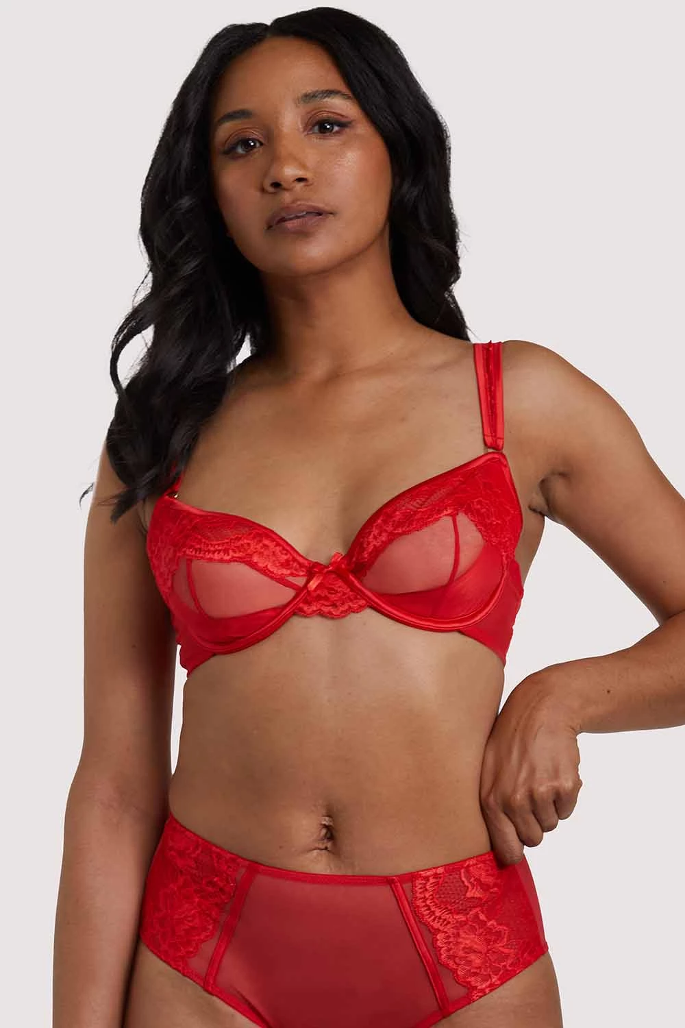 Felicity Hayward X PP Leona Red Plunge Bra New In Bras 4 Felicity Hayward X PP Leona Red Plunge Bra New In Bras
