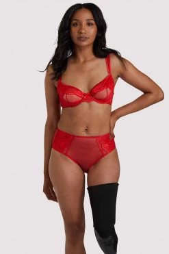Felicity Hayward X PP Leona Red Plunge Bra New In Bras 21 Felicity Hayward X PP Leona Red Plunge Bra New In Bras