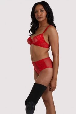 Felicity Hayward X PP Leona Red Plunge Bra New In Bras 23 Felicity Hayward X PP Leona Red Plunge Bra New In Bras
