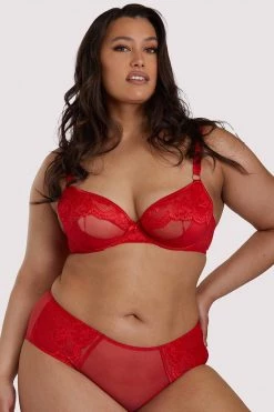 Felicity Hayward X PP Leona Red Plunge Bra New In Bras 17 Felicity Hayward X PP Leona Red Plunge Bra New In Bras
