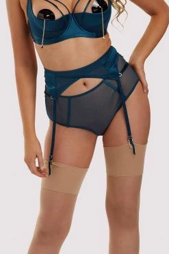 Felicity Hayward X PP X PP Firenza Strappy Teal Suspender Suspenders