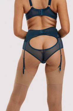 Felicity Hayward X PP X PP Firenza Strappy Teal Suspender Suspenders