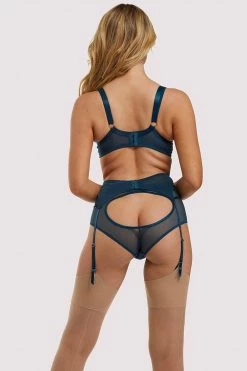 Felicity Hayward X PP X PP Firenza Strappy Teal Suspender Suspenders