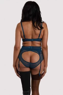 Felicity Hayward X PP X PP Firenza Strappy Teal Suspender Suspenders