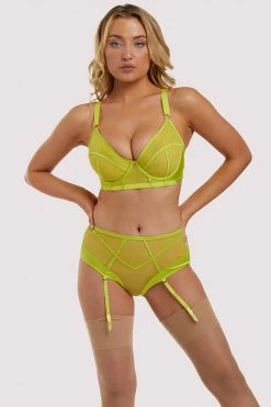 Felicity Hayward X PP Bras X PP Nahli Longline Lime Bra