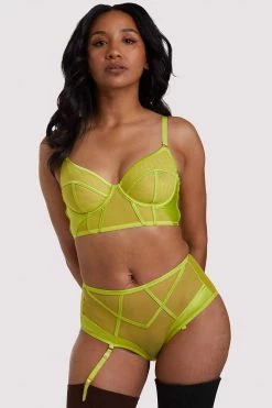Felicity Hayward X PP Bras X PP Nahli Longline Lime Bra