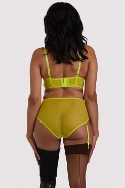 Felicity Hayward X PP X PP Nahli Highwaist Lime Suspender Brief Knickers