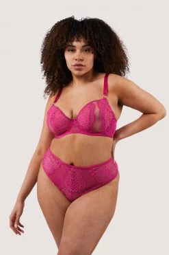 Felicity Hayward X PP Ophelia Pink Cut Out Lace Bra