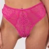 Felicity Hayward X PP New In Ophelia Pink Cut Out Lace High Waist Brief