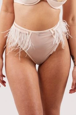 Felicity Hayward X PP Phoenix Blush Feather High Waisted Brief 16 Felicity Hayward X PP Phoenix Blush Feather High Waisted Brief