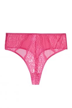 Felicity Hayward X PP New In Ophelia Pink Cut Out Lace High Waist Brief
